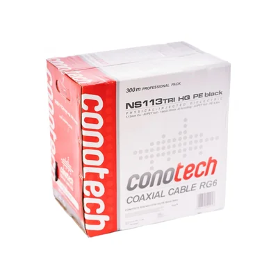 CONOTECH NS113TRI HQ PE SCHWARZES KOAXIALKABEL 300 m