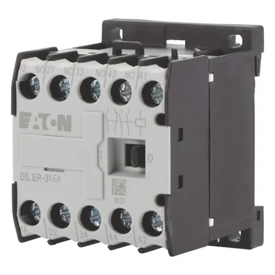 Contacteur auxiliaire miniature DILER-31-G-EA (24 V CC), 3 NO/1 NF, commande 24 V CC