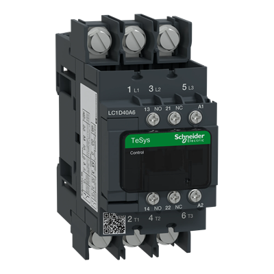 Contacteur de puissance TeSys D 40A 3P 1NO 1NC bobine 120VAC EVK bornes à vis