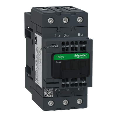 Contacteur de puissance TeSys D 40A 3P 1NO 1NC bobine 230VAC EVK bornes à ressort