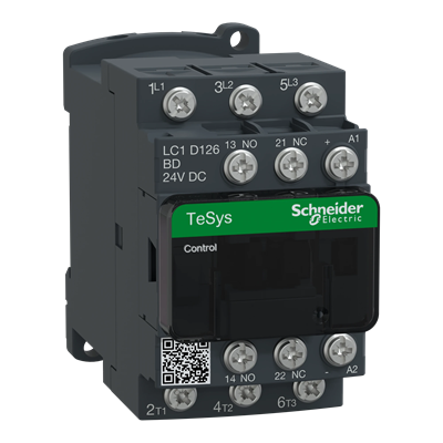 Contacteur de puissance TeSys D AC3 12A 3P 1NO 1NC bobine 24VDC