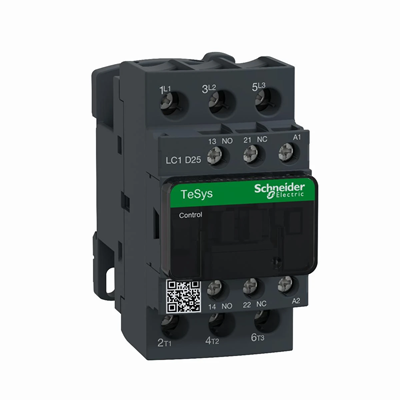 Contacteur de puissance TeSys D AC3 25A 3P 1NO 1NC Coil 127VAC Box Terminals