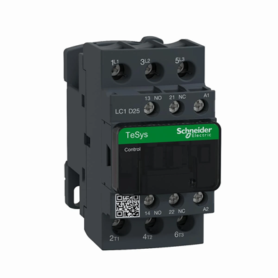 Contacteur de puissance TeSys D AC3 25A 3P 1NO 1NC Coil 380VAC Box Terminals