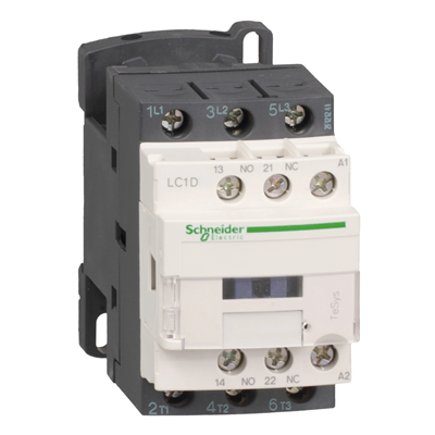 Contacteur de puissance TeSys D AC3 9A 3P 1NO 1NC bobine 24VAC