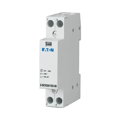 Contacteur d'installation Z-SCH24/1/25-20, largeur 1MU, 24 V CA, 2 voies