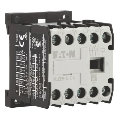Contacteur miniature DILEEM-10-EA (230 V 50 Hz, 240 V 60 Hz), 3 kW/400 V, commande 230 V CA