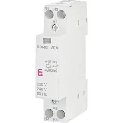 Contacteur modulaire 20A 2 contacts NF (1 mod. 2 pôles) R 20-02 230