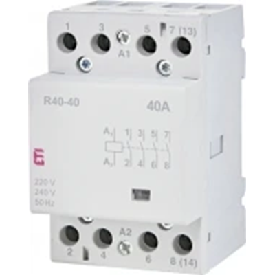 Contacteur modulaire 40A 4 contacts NO (3 mod. 4 pôles) R 40-40 230