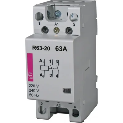 Contacteur modulaire R 63-02 230V 63A 2 contacts de coupure (2 modules 2 pôles)