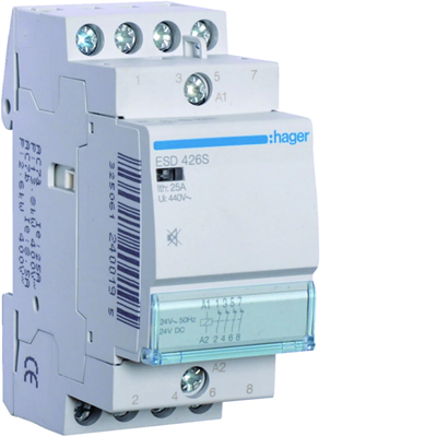 Contacteur silencieux 4NC 25A 24V AC/DC