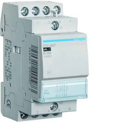 Contactor 24VAC 2NO+2NC 25A