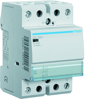 Contactor 8/12VAC 2NC 63A