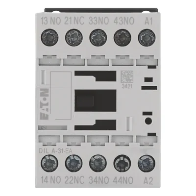 Contactor auxiliar DILA-31-EA (230V 50HZ, 240V 60HZ), 3 NA / 1 NC, control de 230 V CA