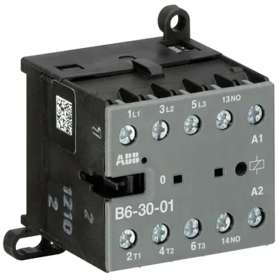 Contactor B6-30-01-01 24 V AC - 3 NA - 0 NC terminales de tornillo