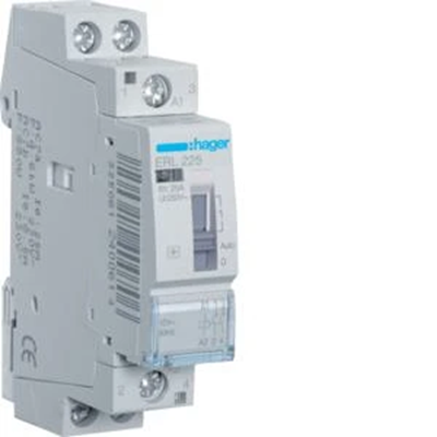 Contactor con control manual 12VAC 2NO 25A