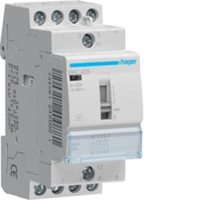 Contactor con control manual 4NO 25A 230V AC