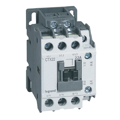 CONTACTOR CTX3 3P 22A 1NO1NC 24V AC