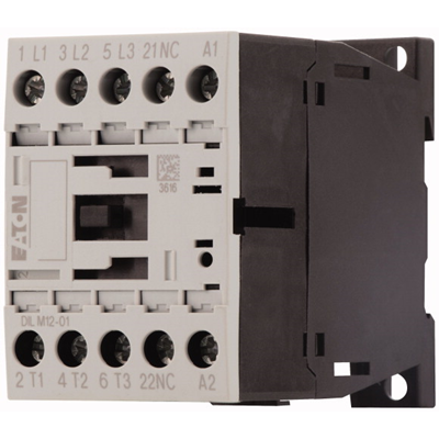 Contactor de potencia, 12A, 0Z 1R DILM12-01(110V50HZ,120V60HZ)