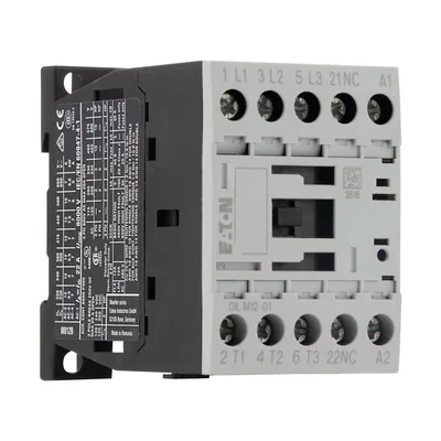 Contactor de potencia, 12A, 0Z 1R DILM12-01(230V50HZ,240V60HZ)