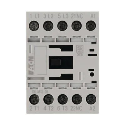 Contactor de potencia, 12A, 0Z 1R DILM12-01(24 VCC)