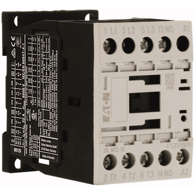 Contactor de potencia, 12A, 1Z 0R DILM12-10(110V50HZ,120V60HZ)