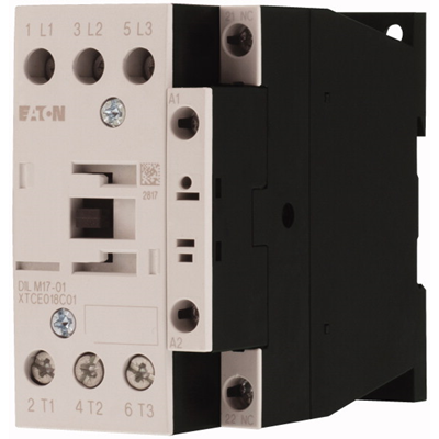 Contactor de potencia, 17A, 0Z 1R DILM17-01(RDC24)