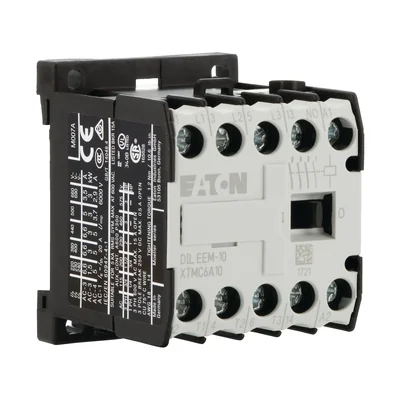 Contactor de potencia, 6,6 A, 1Z, DILEEM-10-G (24 VCC)