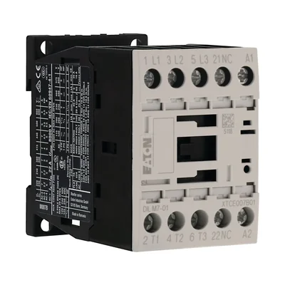 Contactor de potencia, 7A, 0Z 1R DILM7-01(230V50HZ,240V60HZ)