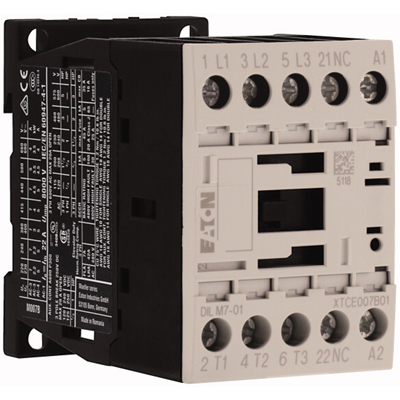 Contactor de potencia, 7A, 0Z 1R DILM7-01(230V50HZ,240V60HZ)