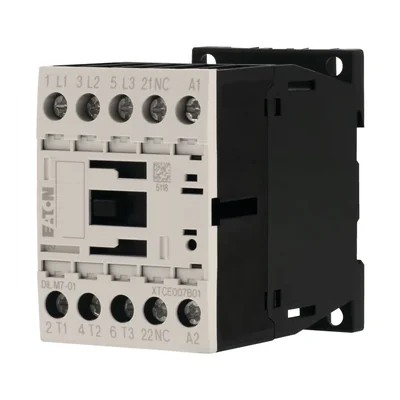 Contactor de potencia, 7A, 0Z 1R DILM7-01(24 VCC)