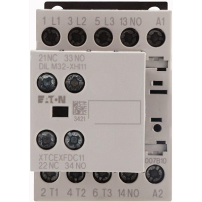 Contactor de potencia, 7A, 2Z 1R, DILM7-21(230V50HZ,240V60HZ)