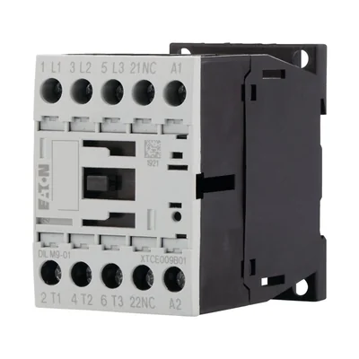 Contactor de potencia, 9A, 0Z 1R DILM9-01(24 VCC)