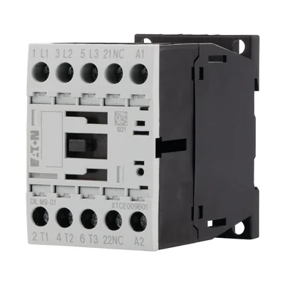 Contactor de potencia, 9A, 0Z 1R DILM9-01(24 VCC)