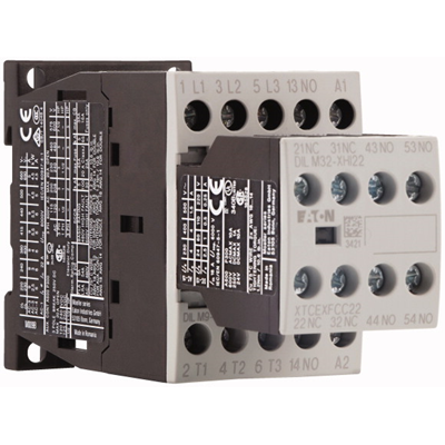 Contactor de potencia, 9A, 3Z 1R DILM9-32(24 VCC)