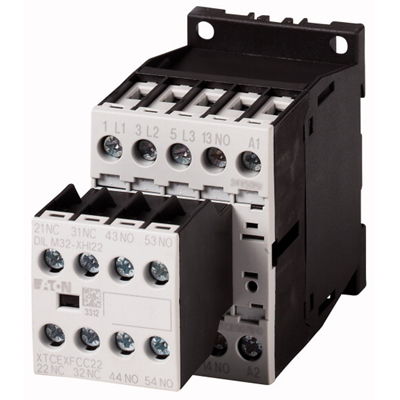 Contactor de potencia, 9A, 3Z 1R DILM9-32(24 VCC)