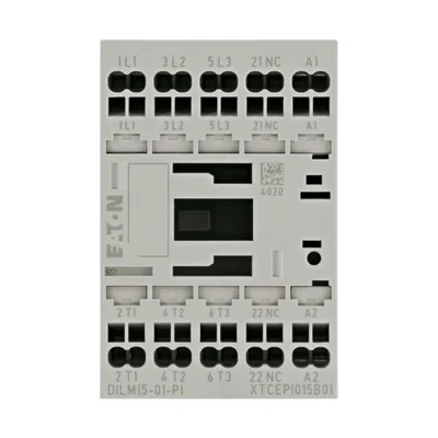 Contactor de potencia DILM15-01(24VDC)-PI, 7,5 kW/400 V, control de 24 V CC, 1NC