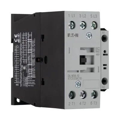 Contactor de potencia DILM38-10 (230V 50HZ, 240V 60HZ), I=38A (AC-3) 1NO 0NC