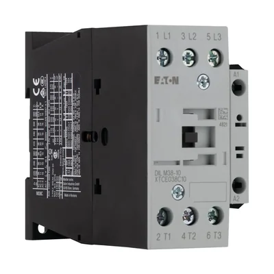 Contactor de potencia DILM38-10 (230V 50HZ, 240V 60HZ), I=38A (AC-3) 1NO 0NC