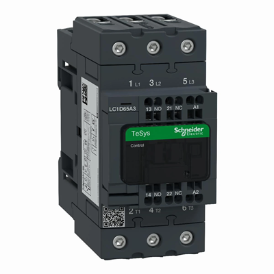 Contactor de potencia TeSys D 65A 30kW 3P 1NO 1NC bobina 230VAC EVK terminales de resorte