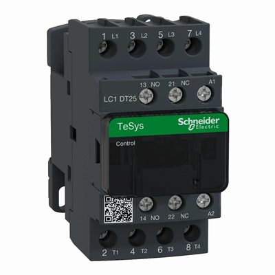 Contactor de potencia TeSys D AC1 25A 4P 1NO 1NC bobina 110VAC terminales de caja