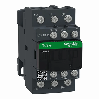 Contactor de potencia TeSys D AC3 25A 3P 1NO 1NC bobina 110VAC terminales de tornillo