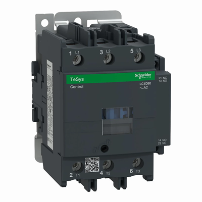 Contactor de potencia TeSys D AC3 80A 3P 1NO 1NC bobina 220VAC terminales de caja