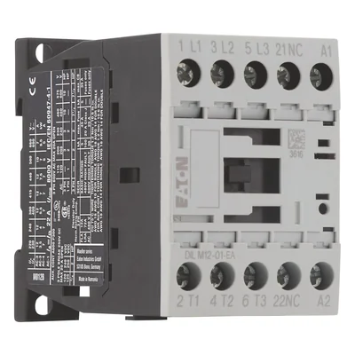Contactor DILM12-01-EA (24 V CC), 5,5 kW/400 V, control de 24 V CC