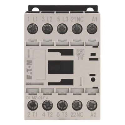 Contactor DILM7-01-EA (24 V CC), 3 kW/400 V, control de 24 V CC