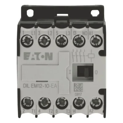 Contactor miniatura DILEM12-10-G-EA (24 V CC), 5,5 kW/400 V, control de 24 V CC