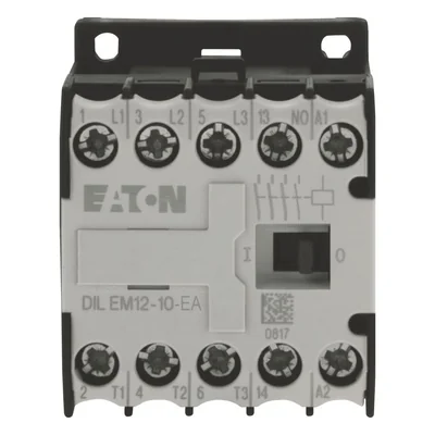 Contactor miniatura DILEM12-10-G-EA (24 V CC), 5,5 kW/400 V, control de 24 V CC