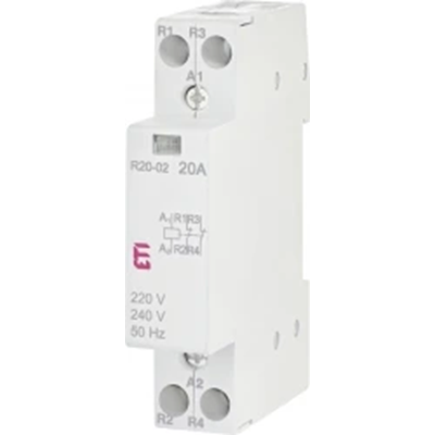 Contactor modular 20A 2 contactos de apertura (1 mod. 2 polos) R 20-02 230