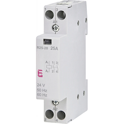 Contactor modular 25A 2 contactos NA (1 mod. 2 polos) R 25-20 24V