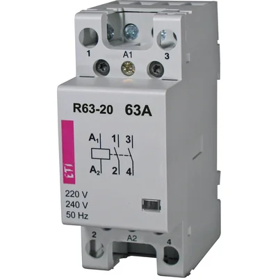 Contactor modular R 63-02 230V 63A 2 contactos de ruptura (2 módulos 2 polos)