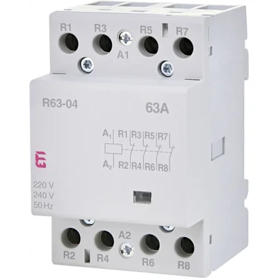Contactor modular R 63-04 230V 63A 4 contactos de ruptura (3 módulos 4 polos)